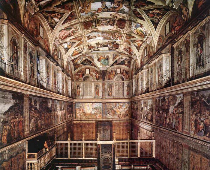 Michelangelo Buonarroti Interior of the Sistine Chapel